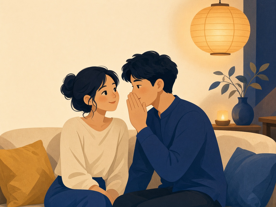 Minh họa lá Truth: hai người thì thầm trên ghế